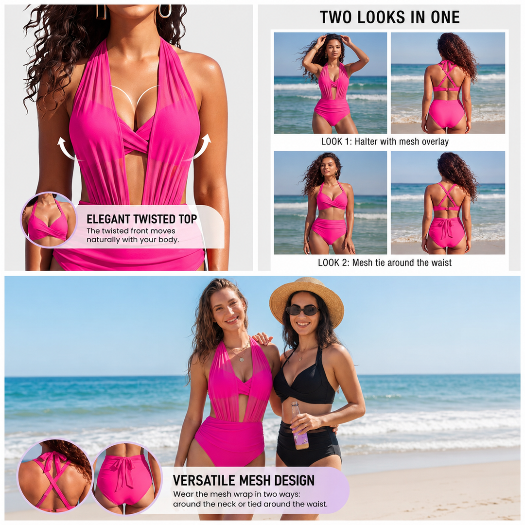 Sabine | 2-in-1 High-Waisted Tummy Control Bikini
