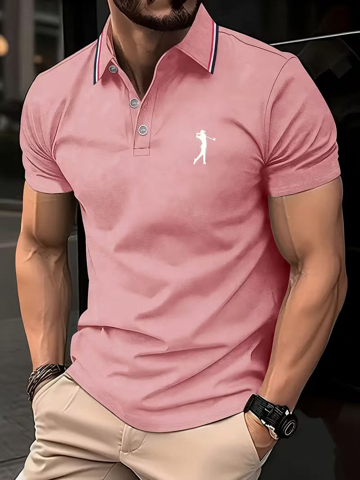 Laurence | Casual Short-Sleeve Golf Printed Shirt