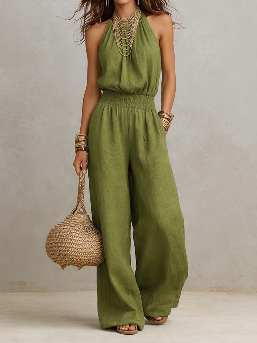 Valentina | Elegant Jumpsuit with Halter Neck