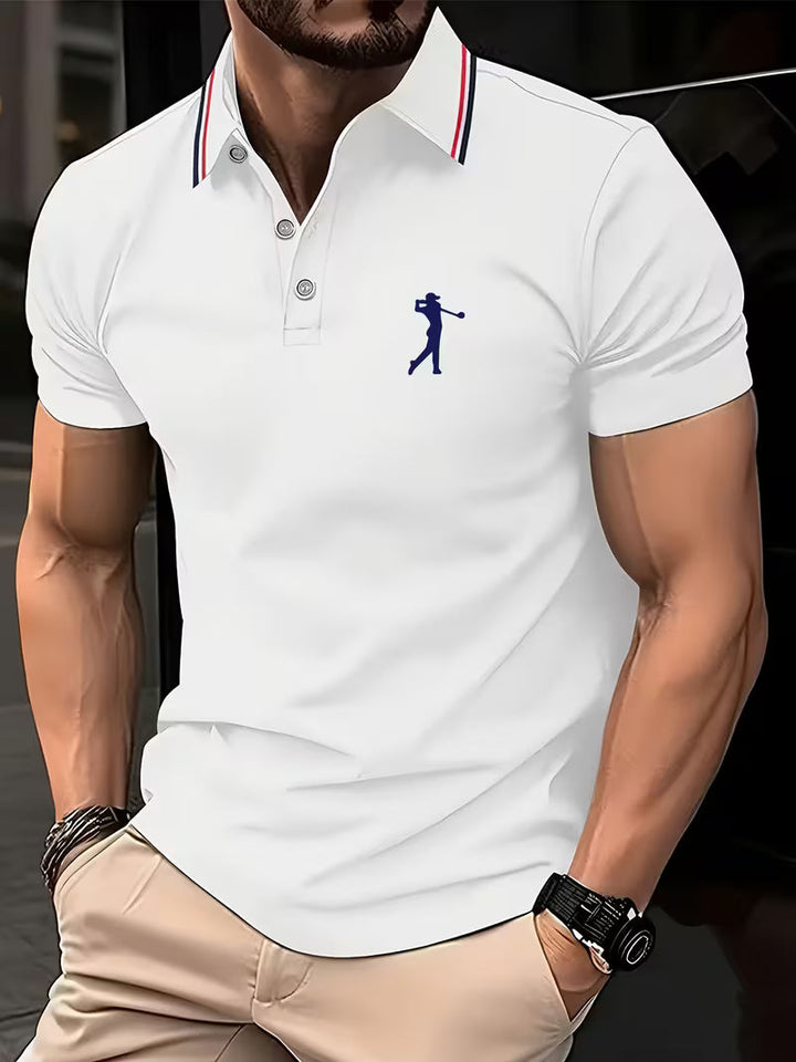 Laurence | Casual Short-Sleeve Golf Printed Shirt