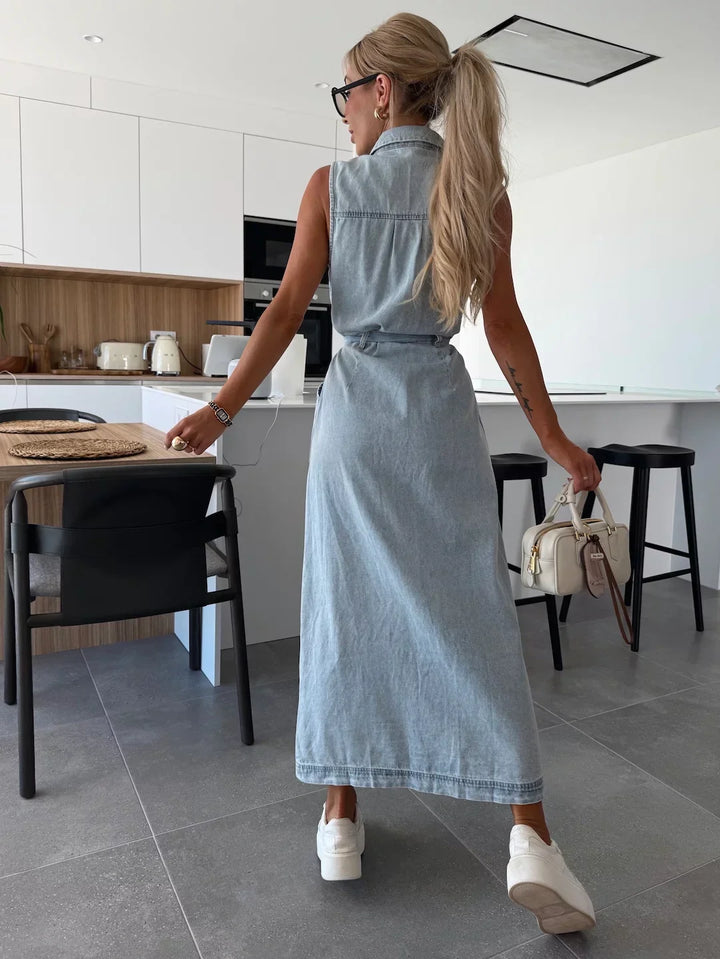 Isabel | Maxi Denim Dress