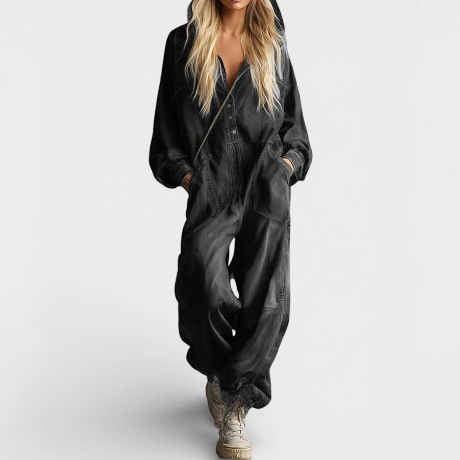 Alice | Long-Sleeve Hoodie Jumpsuit