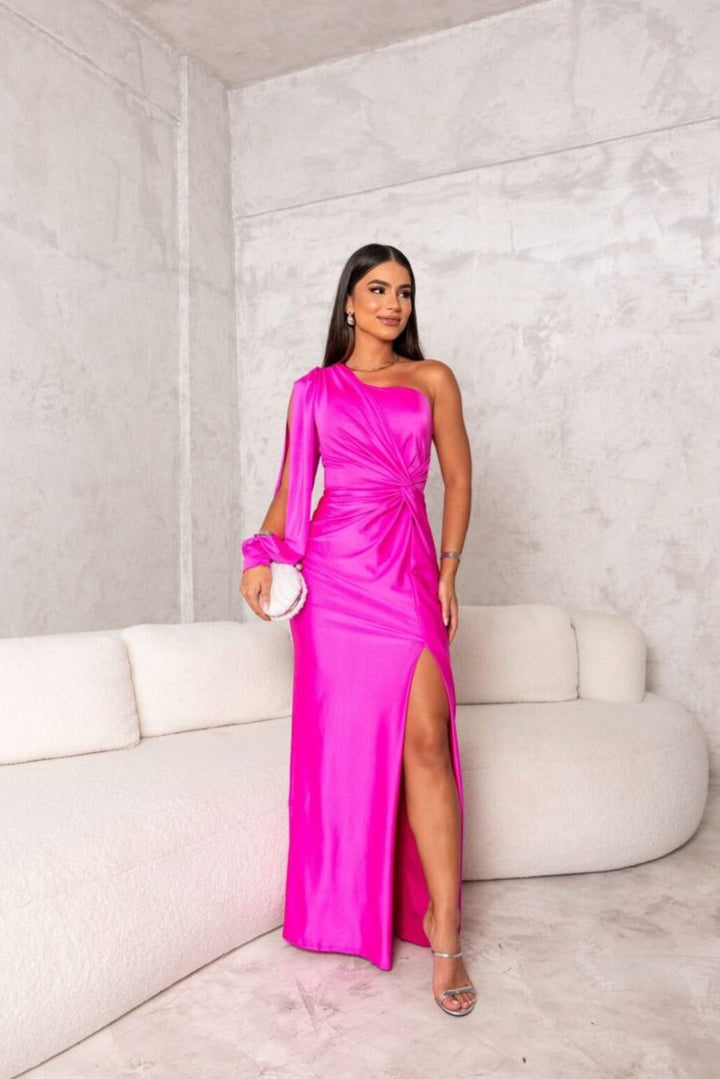 Sarah | Elegant One-Shoulder Maxi Dress