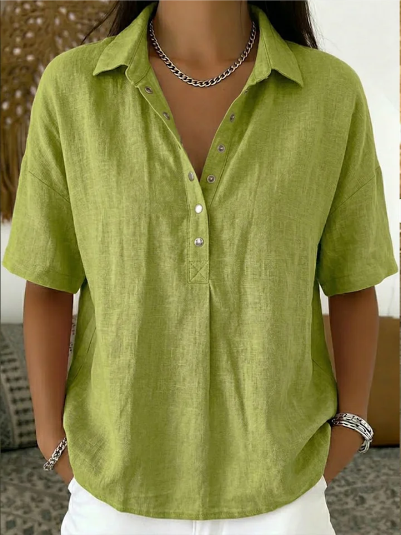 Mariam | Blouse with collar and button detail