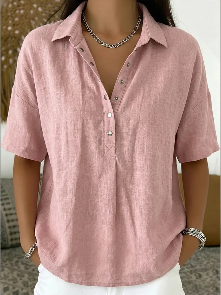 Mariam | Blouse with collar and button detail