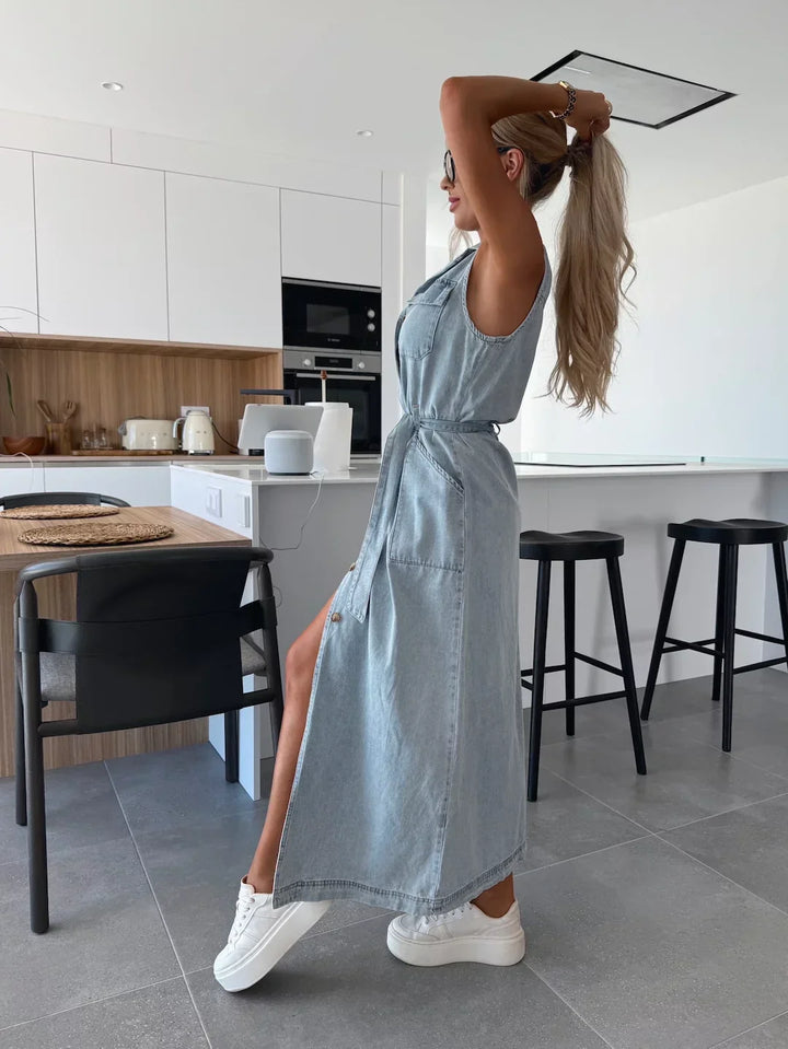 Isabel | Maxi Denim Dress