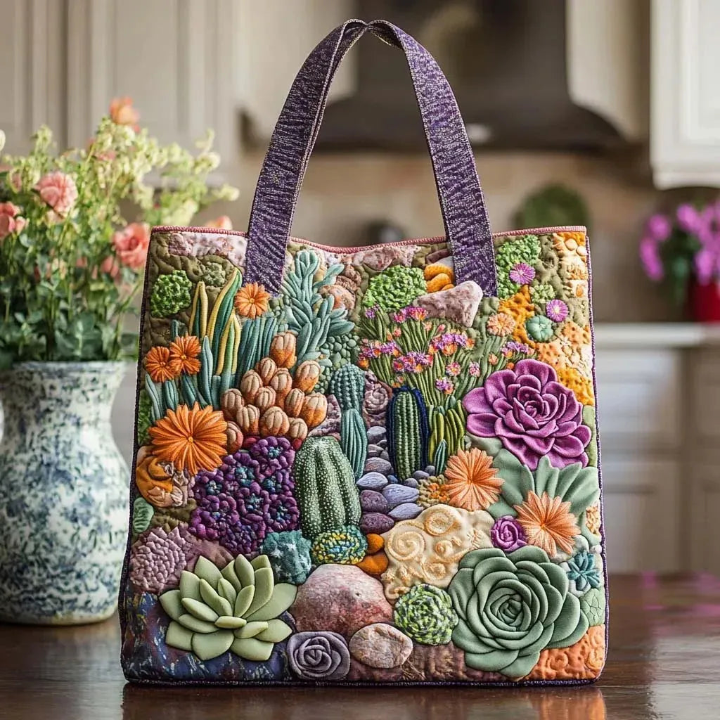 Craft Tote - Succulent Garden