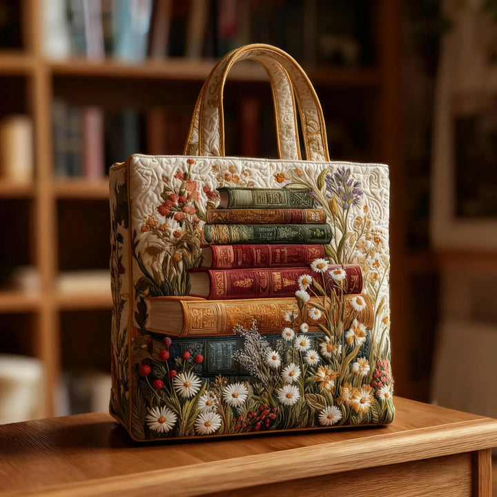 Padded Tote Bag - Floral Pattern