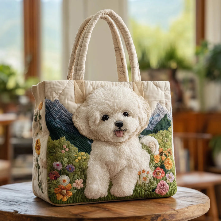 Padded Artisan Tote Bag - Enchanted Dog