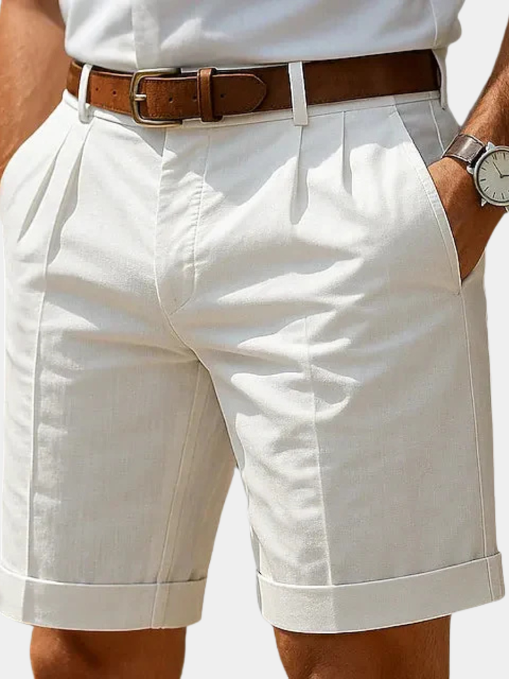 LAURENT  | PLEATED SUMMER SHORTS FOR MEN