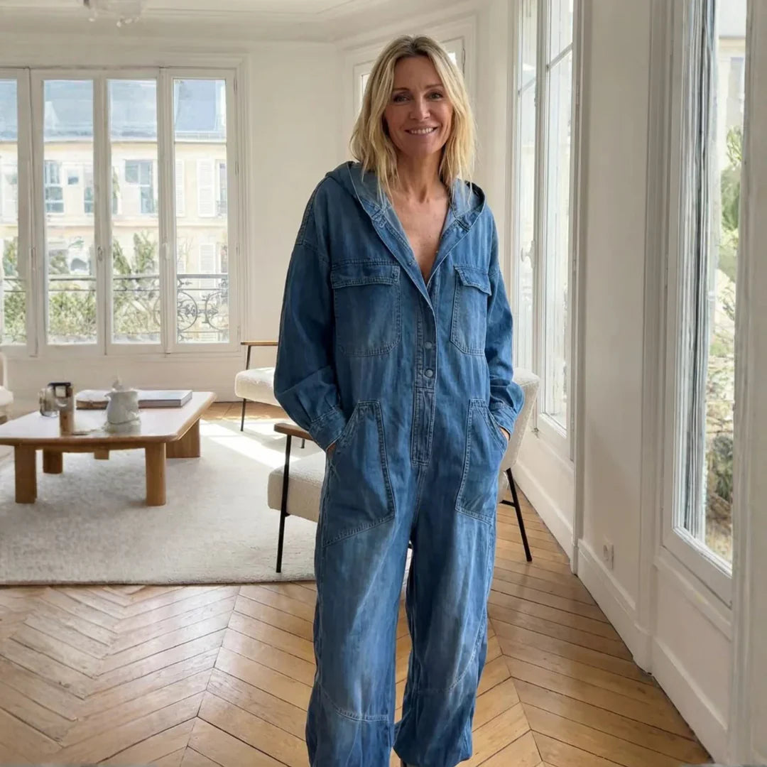 Alice | Long-Sleeve Hoodie Jumpsuit