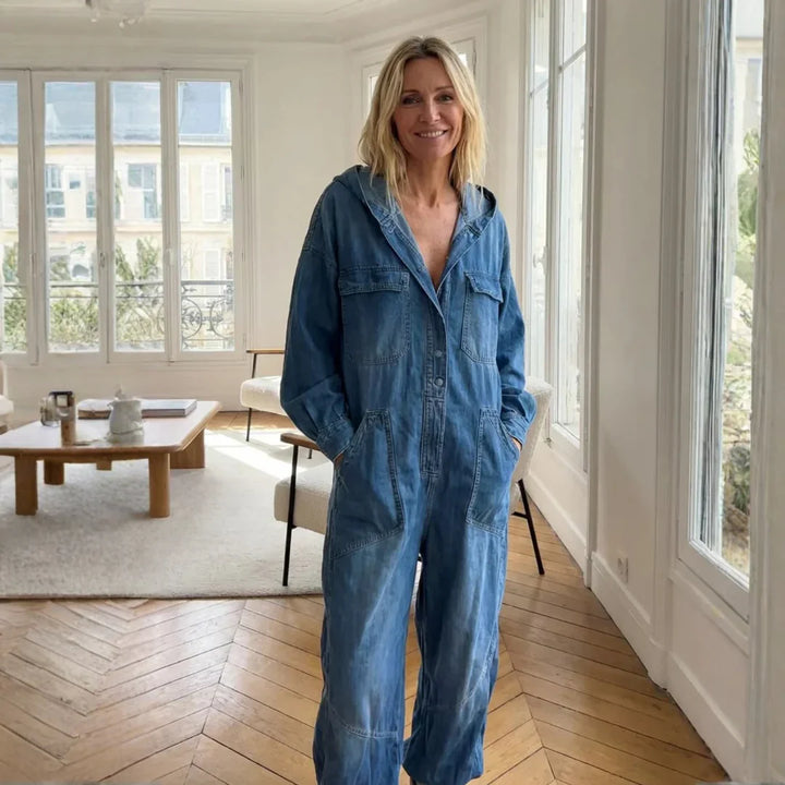 Alice | Long-Sleeve Hoodie Jumpsuit