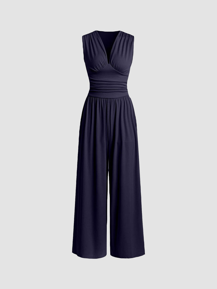 Celestine | Chic Sleeveless Wide-Leg Jumpsuit