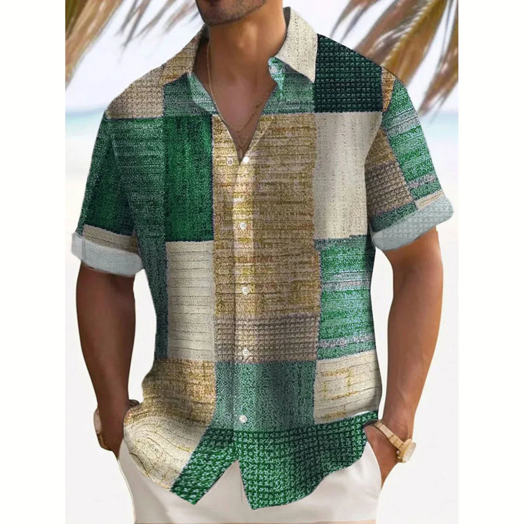 Luca | Vintage Patchwork Summer Shirt
