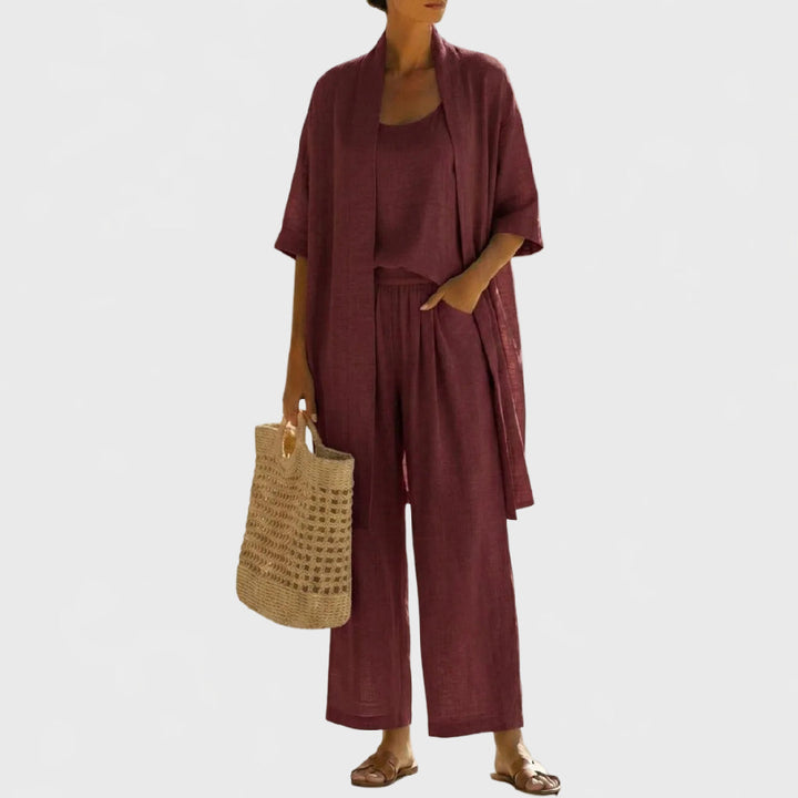 Lightweight Breathable Elegant 3-Piece Minimalist Set