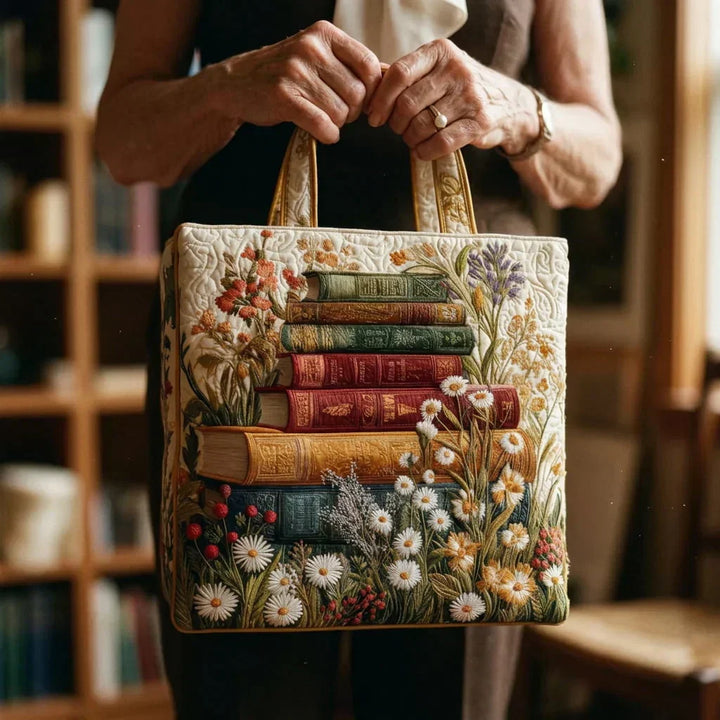 Padded Tote Bag - Floral Pattern