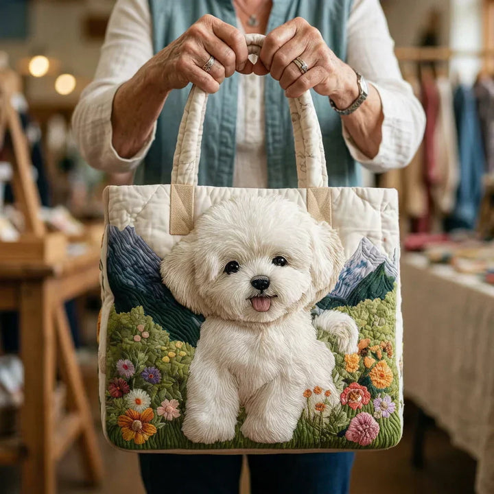 Padded Artisan Tote Bag - Enchanted Dog