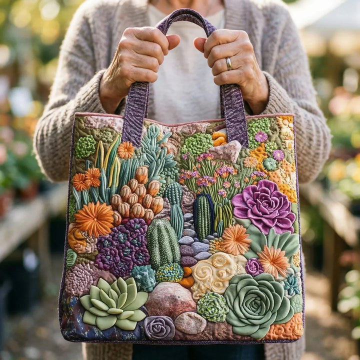 Craft Tote - Succulent Garden