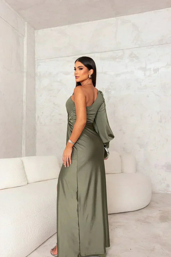 Sarah | Elegant One-Shoulder Maxi Dress
