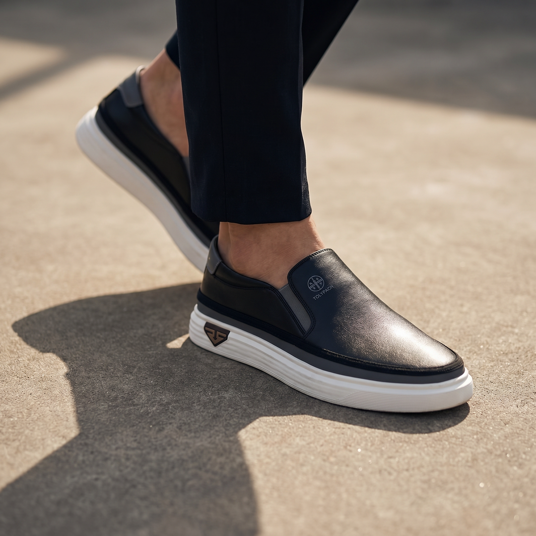 TONIO – Men’s Leather Slip-On Sneakers
