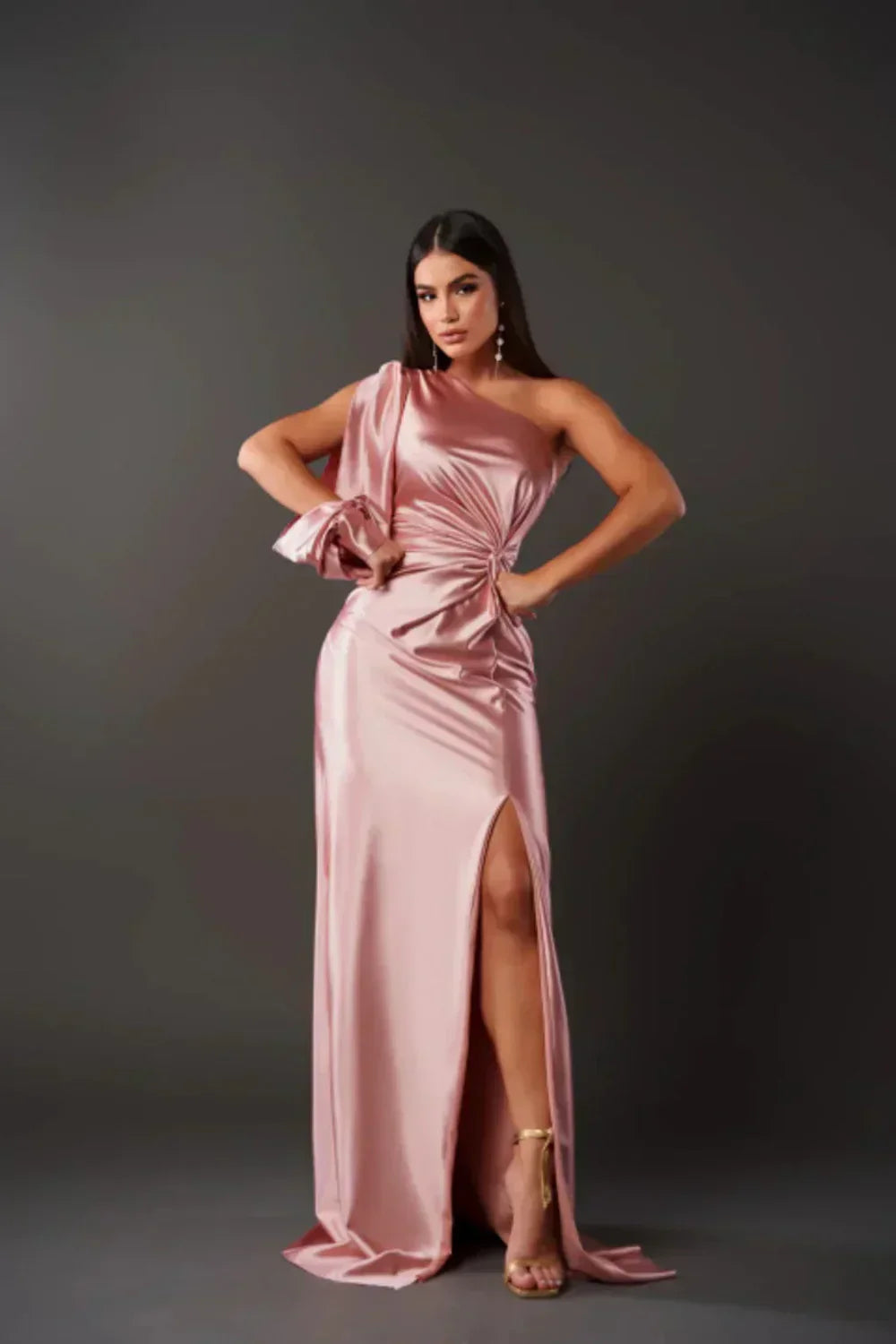 Sarah | Elegant One-Shoulder Maxi Dress