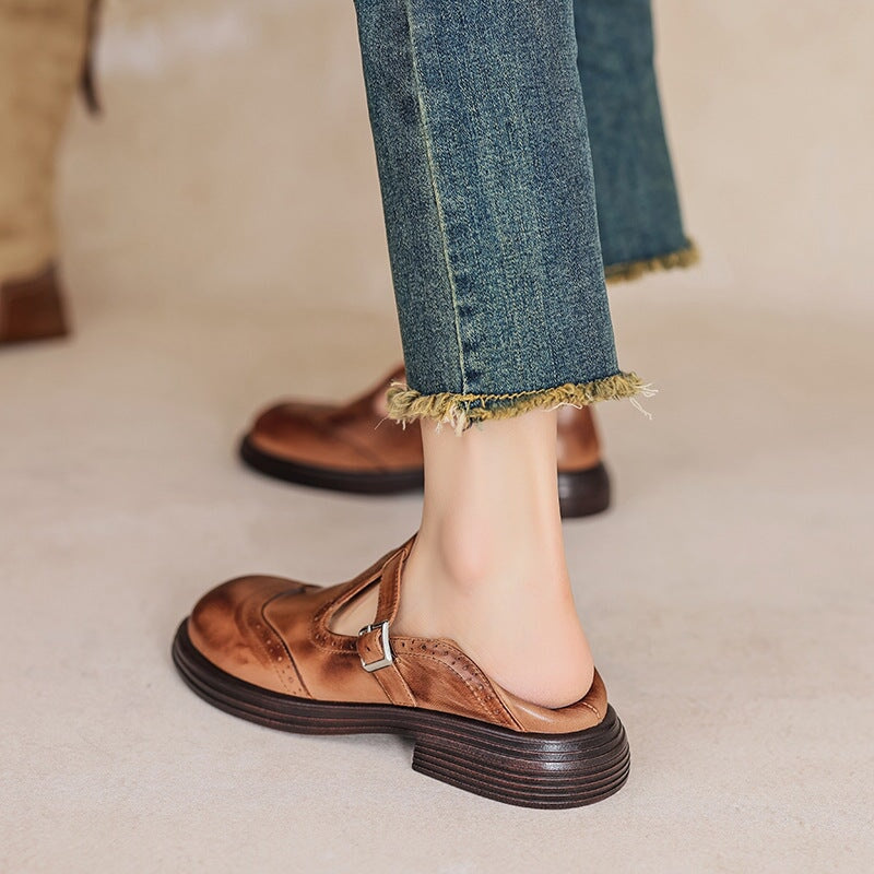 Louisa | Elegant Premium Strap Loafers