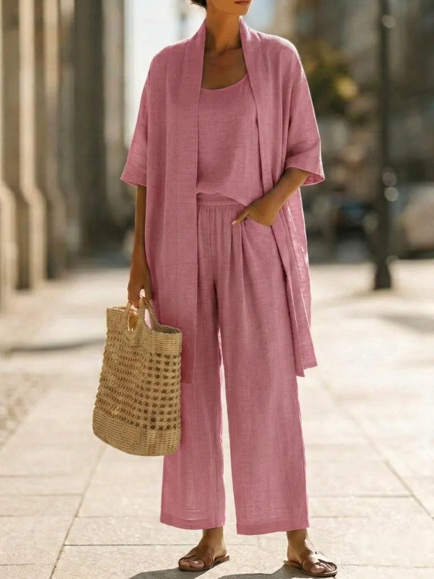 Lightweight Breathable Elegant 3-Piece Minimalist Set