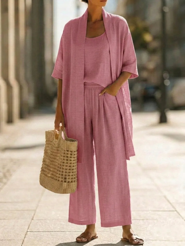 Lightweight Breathable Elegant 3-Piece Minimalist Set