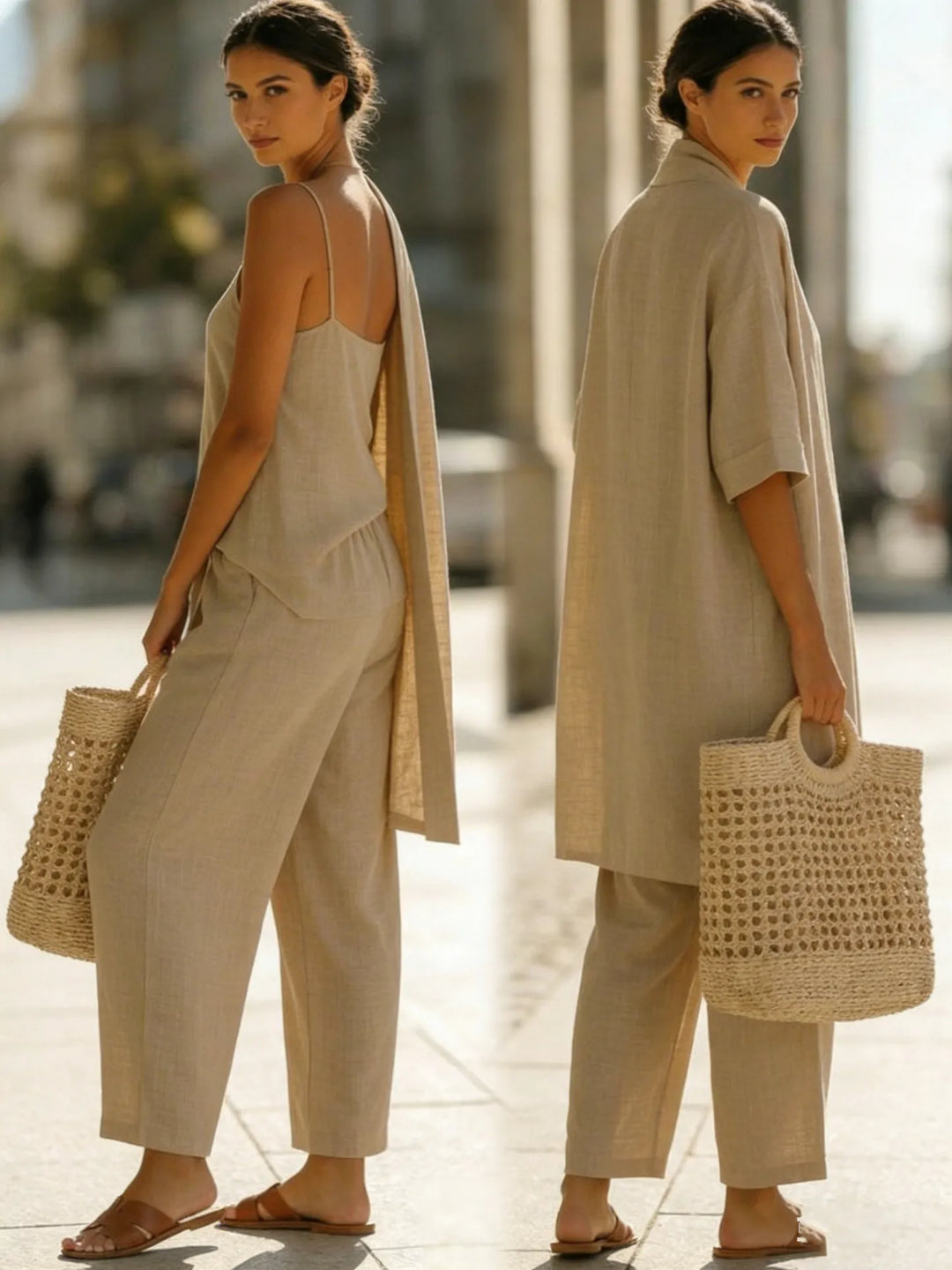 Lightweight Breathable Elegant 3-Piece Minimalist Set