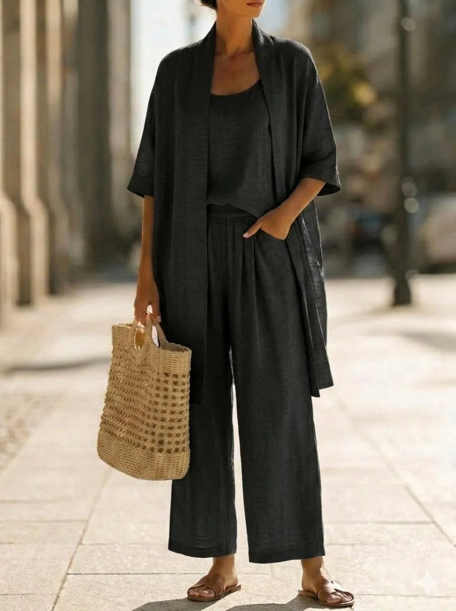 Lightweight Breathable Elegant 3-Piece Minimalist Set
