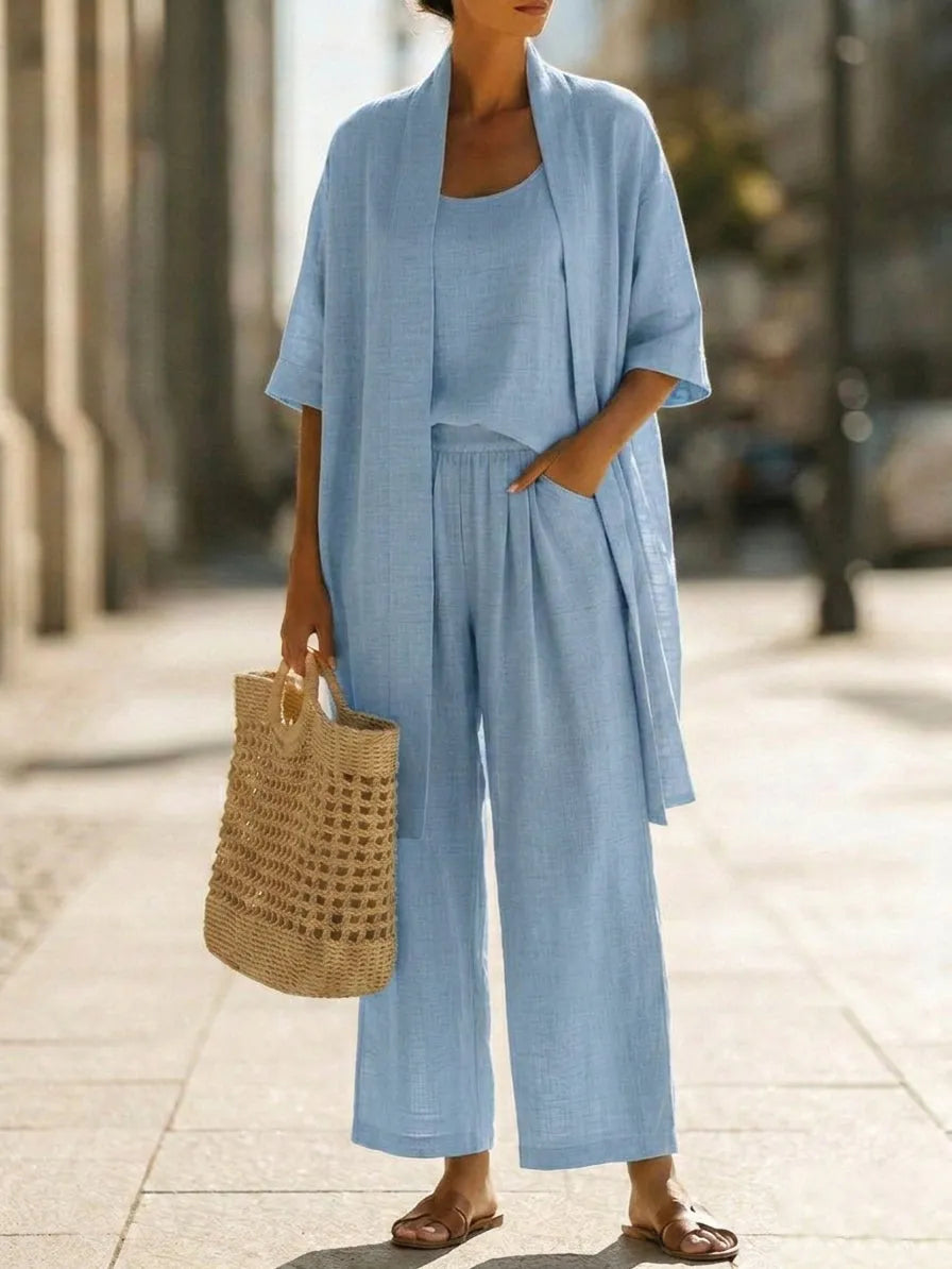 Lightweight Breathable Elegant 3-Piece Minimalist Set