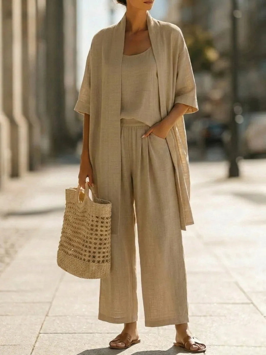 Lightweight Breathable Elegant 3-Piece Minimalist Set
