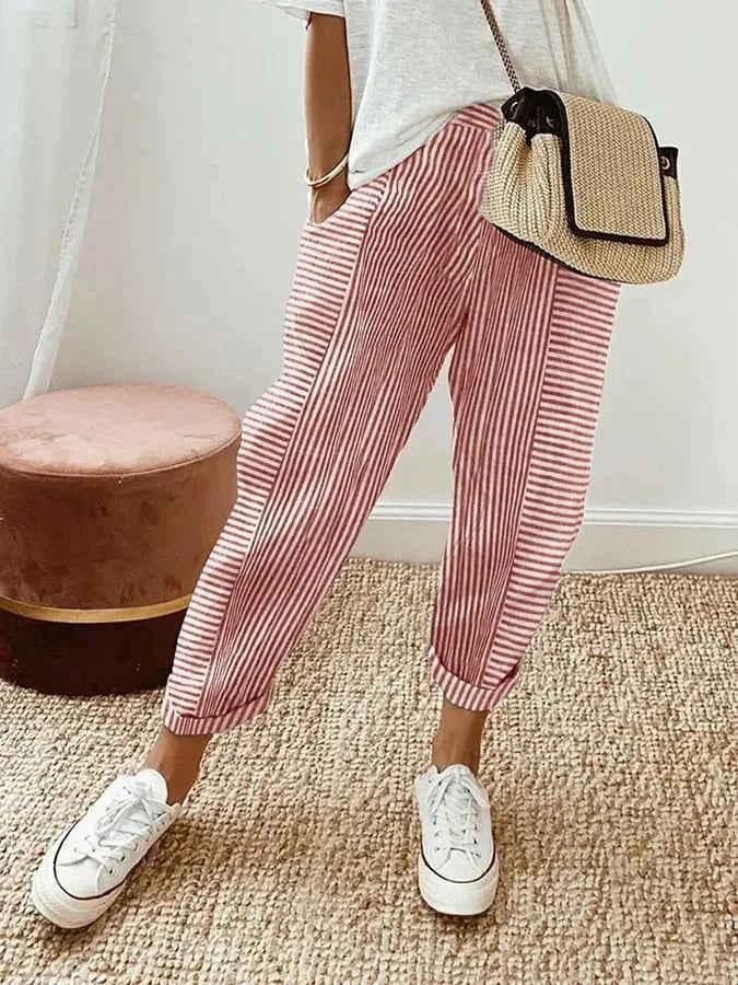 Rosie | Relaxed Striped Summer Pants