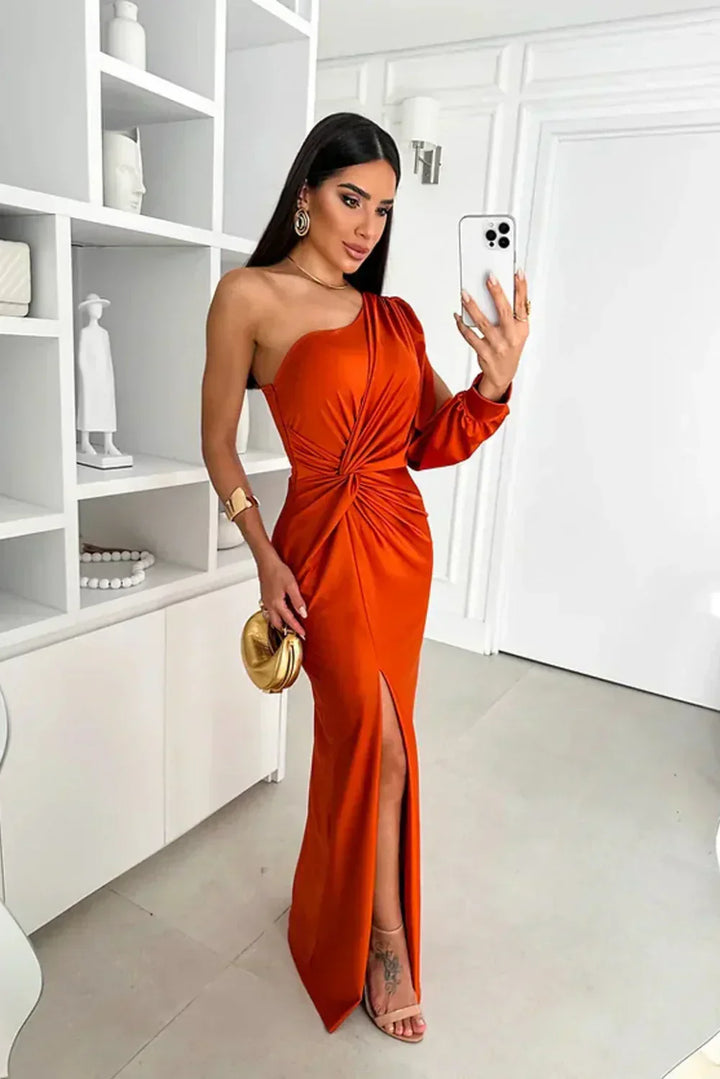 Sarah | Elegant One-Shoulder Maxi Dress