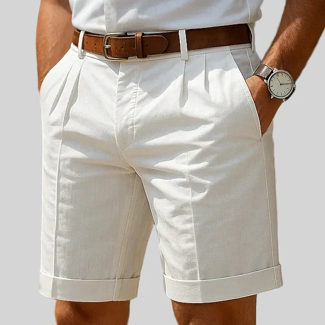 LAURENT  | PLEATED SUMMER SHORTS FOR MEN